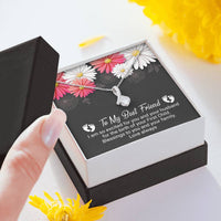 Load image into Gallery viewer, To My Best Friend-Your First Child | Dainty Crystal Necklace | Alluring Beauty necklace | Gift for Expectant Mother |
