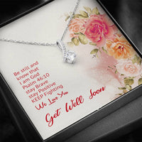 Load image into Gallery viewer, Be Still and Know That I Am God. Dainty Necklace Pendant
