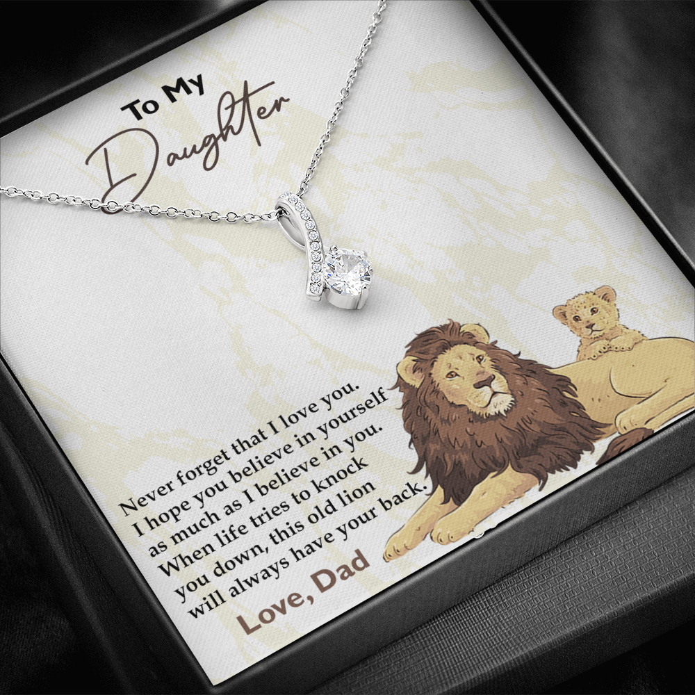 Never Forget That I Love You-Necklace Gift-From Dad to Daughter