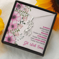 Load image into Gallery viewer, Graceful Giraffe Necklace-Get Well Soon Gift-Always Remember You Are Braver Than You Think
