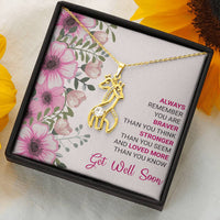Load image into Gallery viewer, Graceful Giraffe Necklace-Get Well Soon Gift-Always Remember You Are Braver Than You Think
