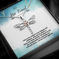Load image into Gallery viewer, Dragonfly Necklace for BFF | Your Forever Supporter
