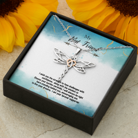 Load image into Gallery viewer, Dragonfly Necklace for BFF | Your Forever Supporter
