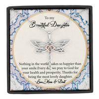 Load image into Gallery viewer, Lovely Daughter-Amazing Dragonfly Necklace-Gift From Dad and Mom-Gift for Daughter-Gift For Her
