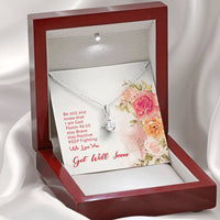 Load image into Gallery viewer, Be Still and Know That I Am God. Dainty Necklace Pendant
