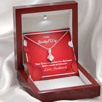 Load image into Gallery viewer, Petite Ribbon Necklace, Your Flaws Are Perfect For The Heart That&#39;s Meant To Love You
