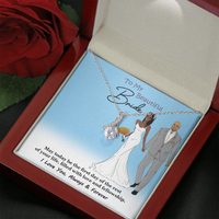 Load image into Gallery viewer, Petite Ribbon Pendant-For the Bride-May Today Be The First Day Of The Rest Your Life Filled With Love And Fellowship
