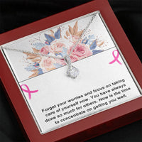 Load image into Gallery viewer, Forget Your Worries And Focus On Taking Care Of Yourself Now. Ribbon Shaped Necklace
