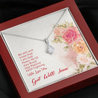 Load image into Gallery viewer, Be Still and Know That I Am God. Dainty Necklace Pendant
