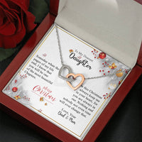 Load image into Gallery viewer, One Of The Most Beautiful Chapters-Interlocked Hearts Necklace-Gift for Daughter
