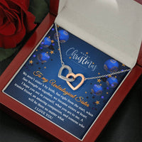 Load image into Gallery viewer, Unbiological Sister | Interlocking hearts necklace | Fate brought us together
