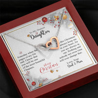 Load image into Gallery viewer, One Of The Most Beautiful Chapters-Interlocked Hearts Necklace-Gift for Daughter
