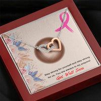 Load image into Gallery viewer, You Are Always In My Prayers-Interlocking Hearts Necklace-Get Well Soon
