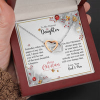 Load image into Gallery viewer, One Of The Most Beautiful Chapters-Interlocked Hearts Necklace-Gift for Daughter
