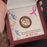 Load image into Gallery viewer, You Are Always In My Prayers-Interlocking Hearts Necklace-Get Well Soon
