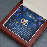 Load image into Gallery viewer, Unbiological Sister | Interlocking hearts necklace | Fate brought us together
