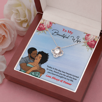 Load image into Gallery viewer, Love Knot Necklace for Wife, Today Is The Day Two Hearts Turned To One
