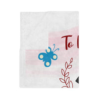 Load image into Gallery viewer, Sweet Embrace: Customized Baby Sonogram Velveteen Minky Blanket for Dad
