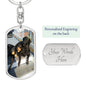 Puppy Love-Customized Graphic-Dog Tag Keychain-Gift For Dog Lovers