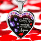 Comfort for Widows Heart Necklace