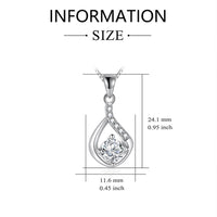 Load image into Gallery viewer, Daughter - Your Journey - Glass Message Stand w/ Love Drop Necklace
